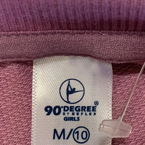 90 Degree by Reflex Girls Crew Neck Long Sleeve Pullover Sweatshirt Size M NWOT - Picture 6 of 10